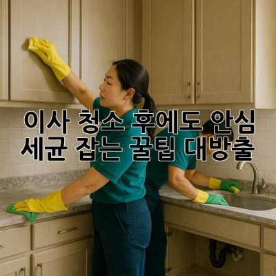 🏡 이사 청소 후에도 안심 🚫 세균 잡는 꿀팁 대방출!