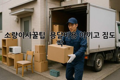 #소량이사꿀팁 🍯 용달비용 아끼고 짐도 싹!