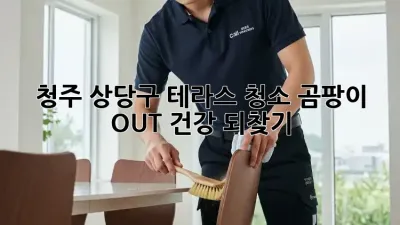 청주 상당구 테라스 청소🧹 곰팡이 OUT! 건강 되찾기💪