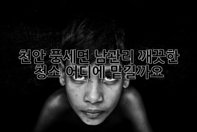 천안 풍세면 남관리 깨끗한 청소, 어디에 맡길까요?