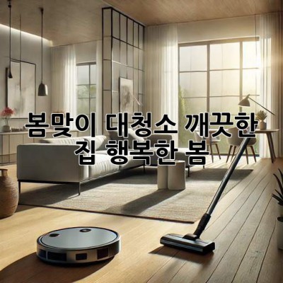 봄맞이 대청소: 깨끗한 집, 행복한 봄!