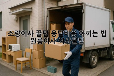 소량이사 꿀팁🍯 용달비용 아끼는 법! #원룸이사 #이사꿀팁